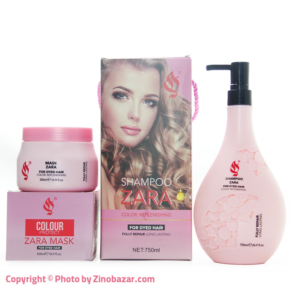 ZARA Shampoo and Mask For Dyed Hair Color. Replenishing